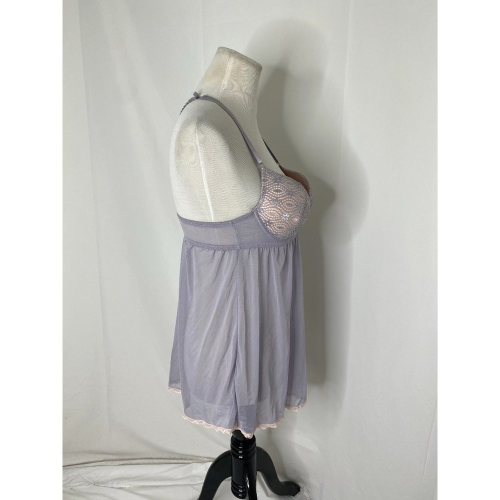 Women’s size small Jessica Simpson lavender lace nighty - Picture 5 of 8